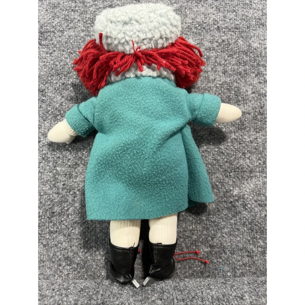 Vintage 1990 Eden Madeline Plush Doll in Winter Ice Skates Outfit - 14
